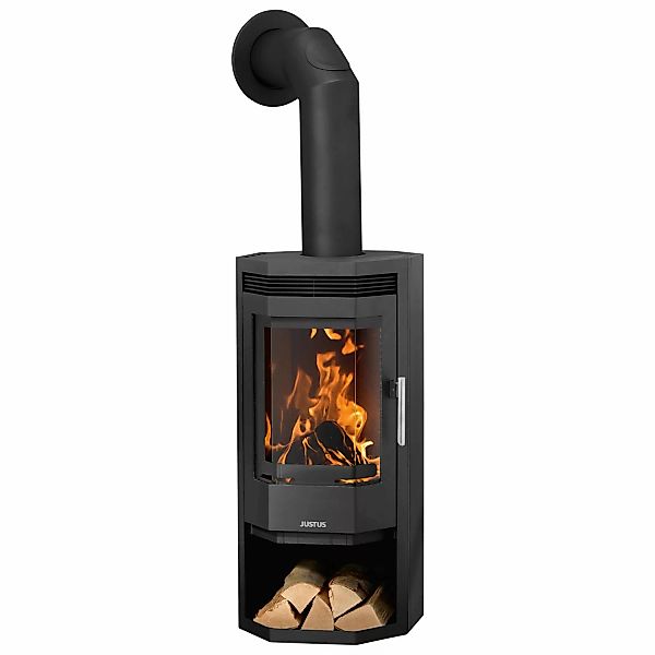 Justus Usedom 5 II Kaminofen Stahl Schwarz 5 kW günstig online kaufen