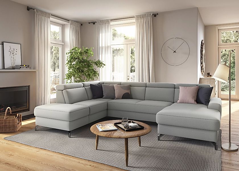 sit&more Wohnlandschaft "Scarlett U-Form", inklusive Kopfteilverstellung, w günstig online kaufen