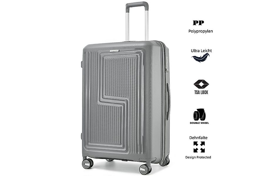 Super Solu Hartschalen-Trolley 28Zoll Hartschalenkoffer aus PP-Kunststoff, günstig online kaufen