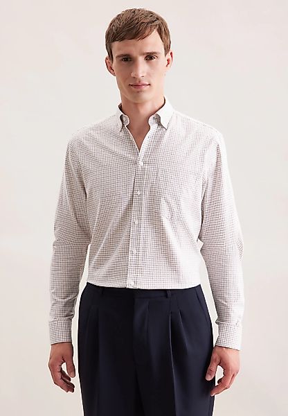seidensticker Flanellhemd "Schwarze Rose", Regular 1/1 Button-Down-Kragen D günstig online kaufen