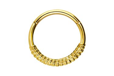 PIERCINGLINE Nasenpiercing Chirurgenstahl Segmentring Clicker KOLBEN-DESIGN günstig online kaufen