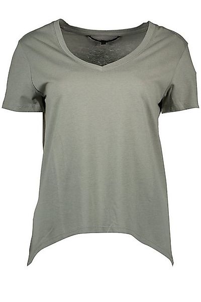 Silvian Heach T-Shirt Damen T-Shirt Grün V-Ausschnitt Kurzarm mit Logo günstig online kaufen