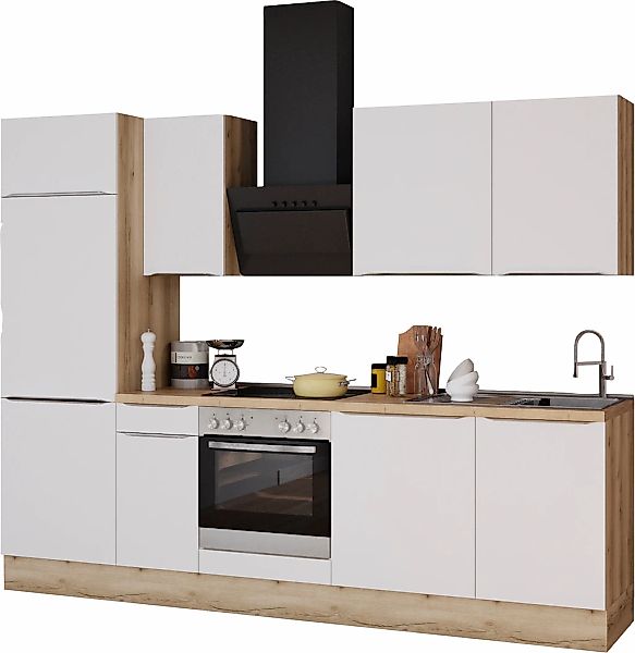 KOCHSTATION Küchenzeile "KS-Aken", Breite 270 cm, wahlweise mit E-Geräten, günstig online kaufen