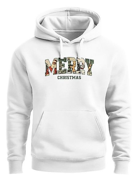 Neverless Hoodie Hoodie Herren Weihnachtspulli Aufdruck Merry Christmas XMA günstig online kaufen