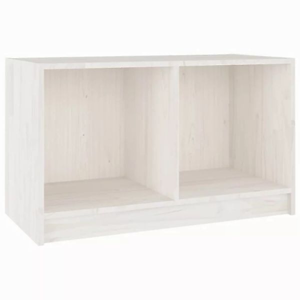 vidaXL TV-Schrank TV-Schrank Weiß 70x33x42 cm Massivholz Kiefer Lowboard günstig online kaufen