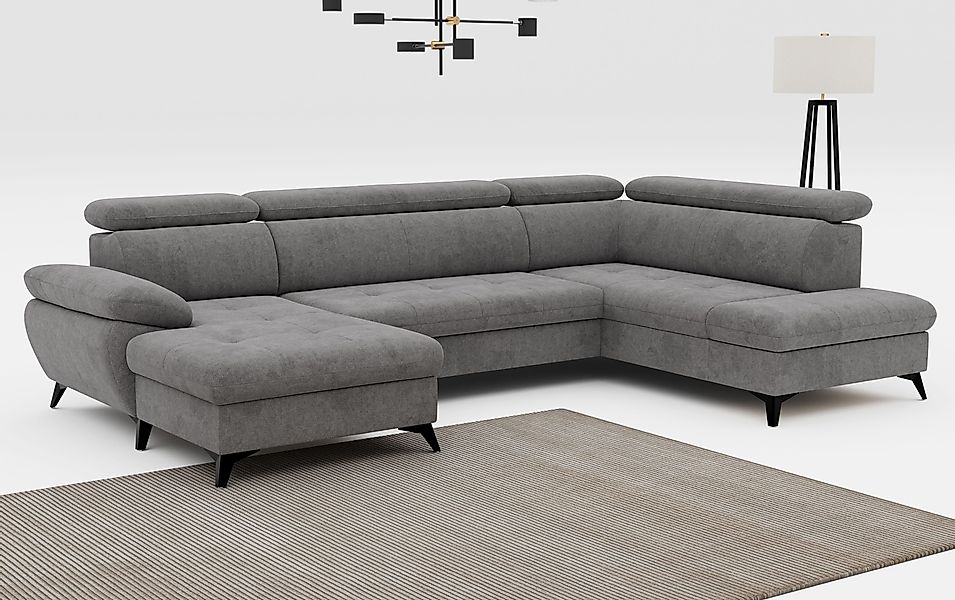 COTTA Wohnlandschaft Hudson U-Form, mit Kopfteilverstellung, günstig online kaufen