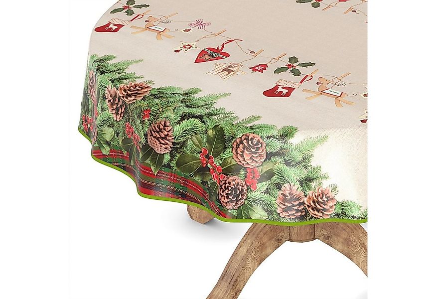 ANRO Tischdecke Wachstuchtischdecke Gartentischdecke Wachstischdecke (Einze günstig online kaufen