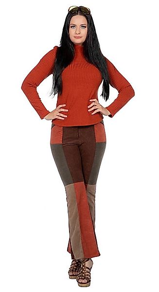 Karneval-Klamotten Kostüm Retro Patchwork Damen 70er Jahre Damenkostüm, Fra günstig online kaufen