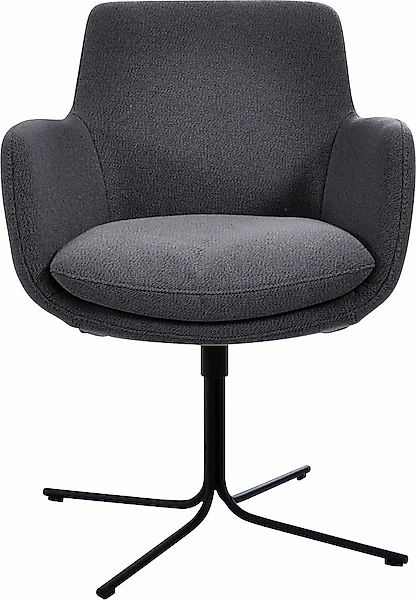 K+W Komfort & Wohnen Drehstuhl »Pego« () filigranem 4-Fuß-Gestell in schwar günstig online kaufen