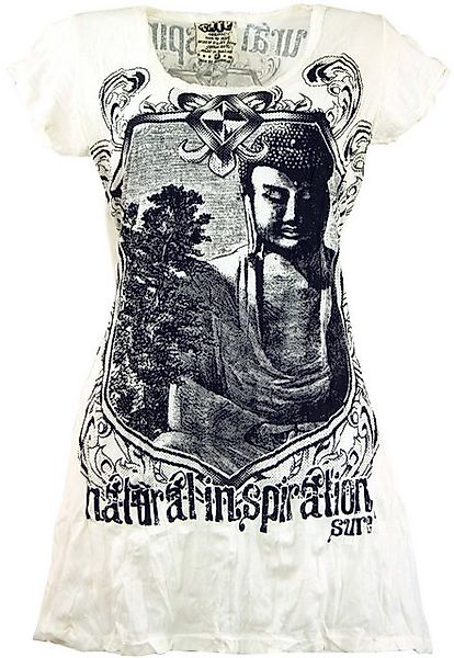 Guru-Shop T-Shirt Sure Long Shirt, Minikleid Bodhi Baum Buddha -.. Festival günstig online kaufen