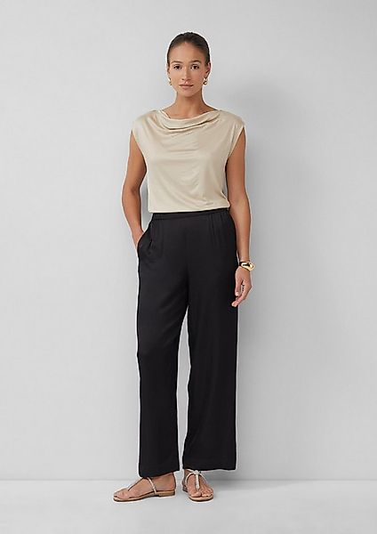 s.Oliver Chinos Hose Fließende Wide-Leg-Hose aus Satin günstig online kaufen