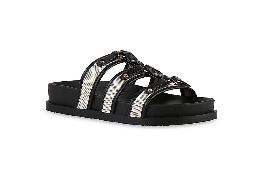 VAN HILL 841593 Pantolette Damen Pantoletten Sandalen Bequeme Basic Freizei günstig online kaufen