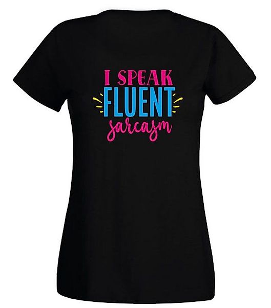 G-graphics T-Shirt Damen T-Shirt - I speak fluent sarcasm Slim-fit, mit tre günstig online kaufen
