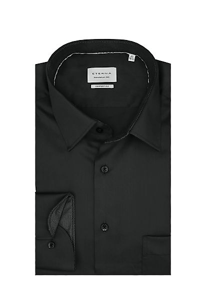 Eterna Langarmhemd Comfort Fit, Anthrazit, 100 günstig online kaufen