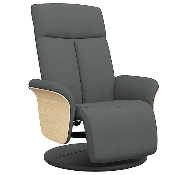 vidaXL Sessel Relaxsessel mit Fußteil Dunkelgrau Stoff (1-St) günstig online kaufen
