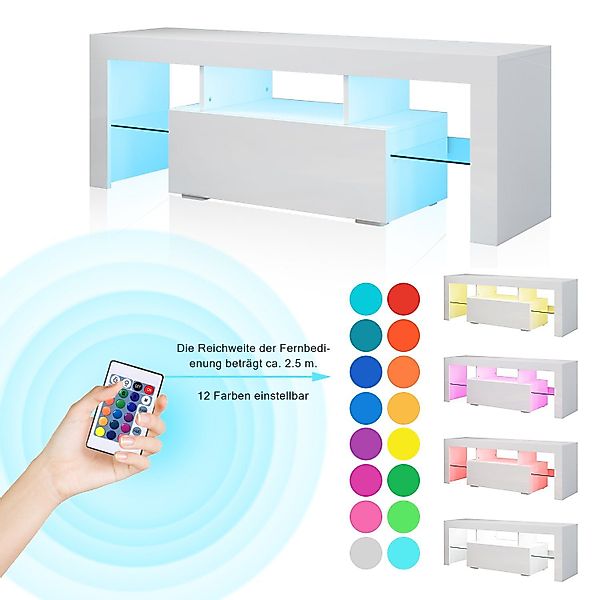 SONNI TV-Schrank TV Lowboard mit LED günstig online kaufen