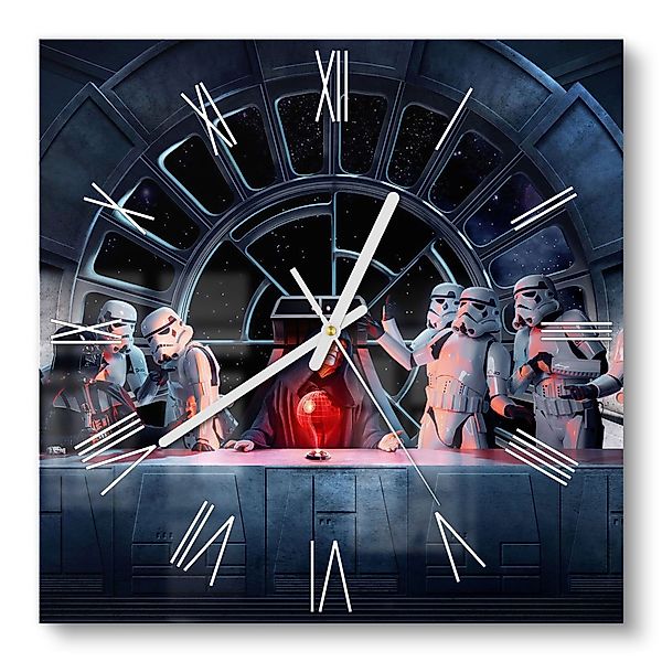 DEQORI Wanduhr 'Star Wars Abendmahl' (Glas günstig online kaufen