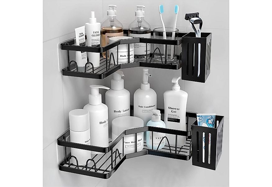 BRAIDOL Badregal Duschablage ohne Bohren Duschablage Ecke Badezimmer Regal günstig online kaufen