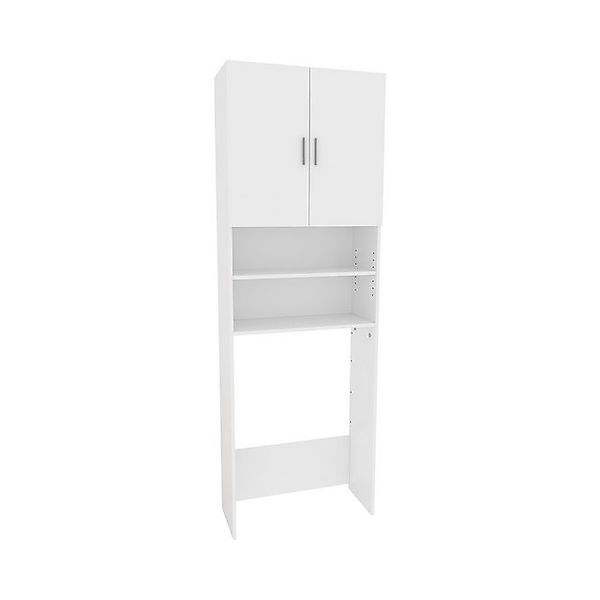 Vicco Waschmaschinenschrank Martha Weiß 64 x 190 cm mit 2 Kurzen Türen günstig online kaufen
