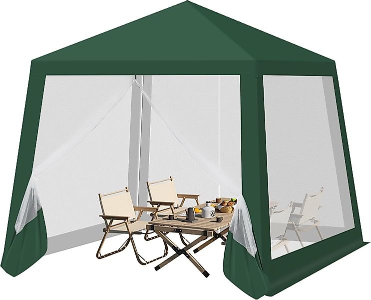 Woltu Pavillon, mit 4 Seitenteilen, 3x3 günstig online kaufen
