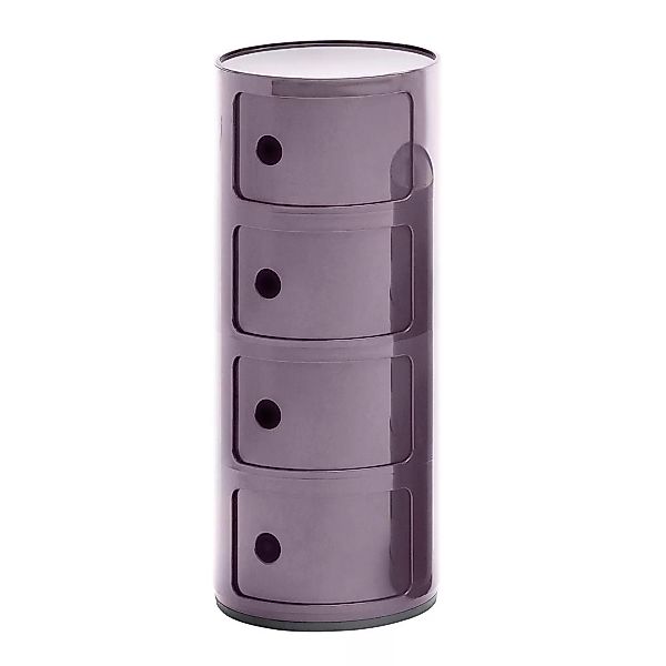 Ablage Componibili plastikmaterial violett / 4 Fächer - H 77 cm - Kartell - günstig online kaufen