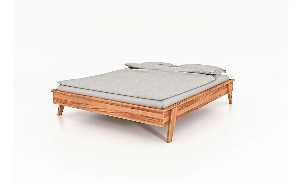 Massivholzbett ohne Kopfteil Retro ¦ holzfarben ¦ Maße (cm): B: 149 H: 35 B günstig online kaufen