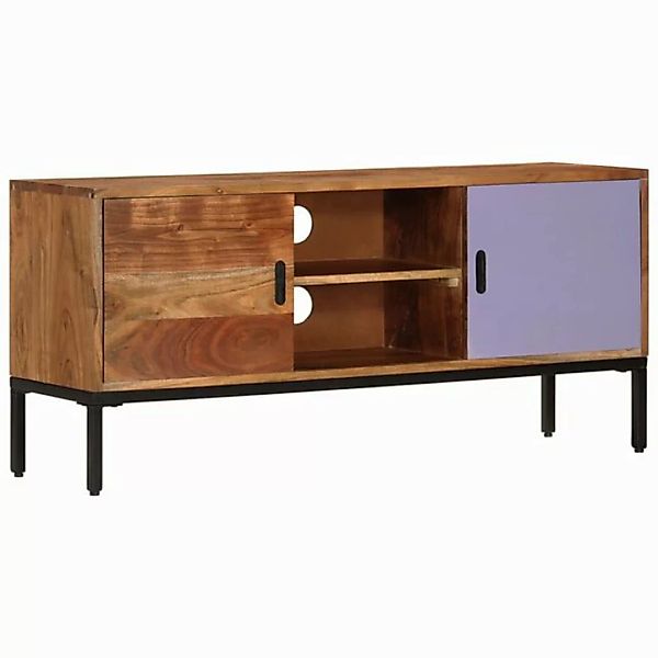 vidaXL TV-Schrank TV-Schrank Honigbraun und Grau 110x30x50 cm Massivholz Ak günstig online kaufen