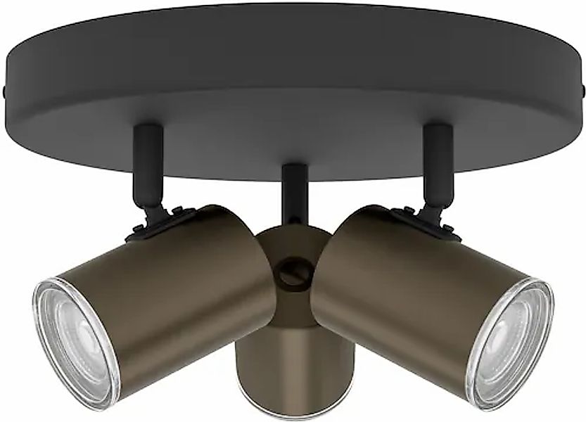 EGLO Deckenleuchte »CONSUMA 1 Spotlampe - Stahl - GU10 - 3X5W - IP44« GU10 günstig online kaufen