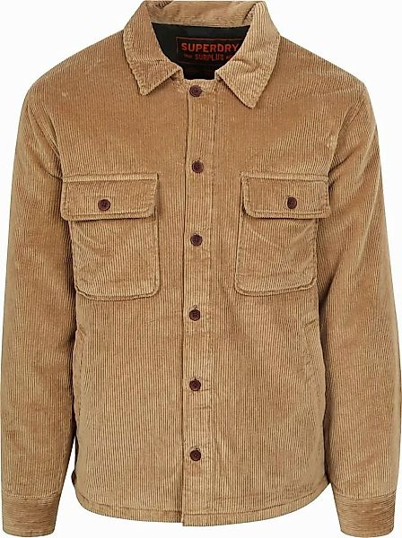 Superdry Overshirt Corduroy Brown - Größe L günstig online kaufen