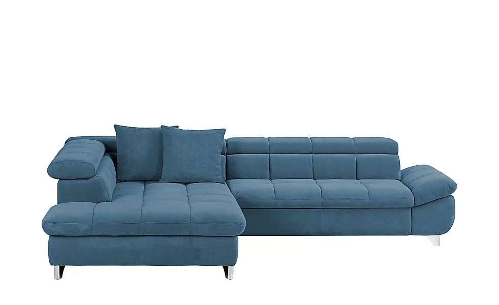 Primo Eckcouch mit Kopfteilverstellung - blau - 79 cm - Polstermöbel > Sofa günstig online kaufen