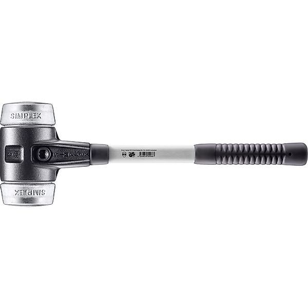 Halder Simplex Schonhammer Ø 80 mm Weichmetall mit Verstärktem Tempergussge günstig online kaufen