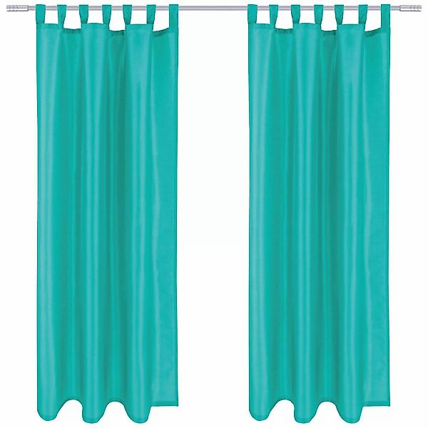 Arsvita 2er Pack Gardine Blickdicht Alessia mit Schlaufen 140 cm x 145 cm T günstig online kaufen