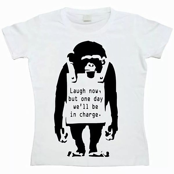 BANKSY T-Shirt Laugh Now Girly T-Shirt günstig online kaufen