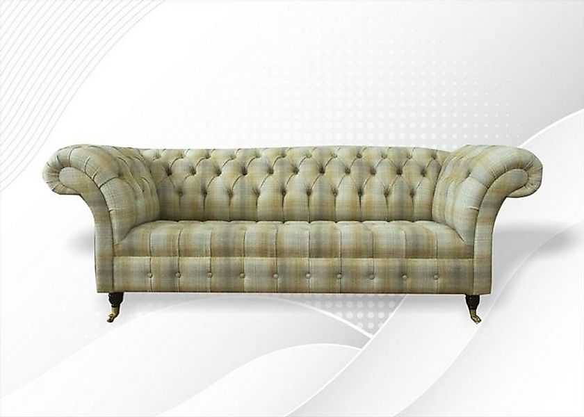 JVmoebel Chesterfield-Sofa Sofa 3er Stoff Couch Polster Sofas Garnitur Drei günstig online kaufen