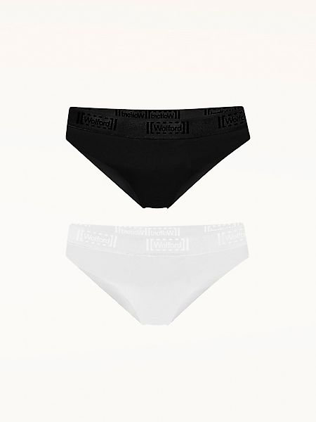 Wolford - Men's Pure Brief Set, Frau, logo black/white, Größe: S günstig online kaufen