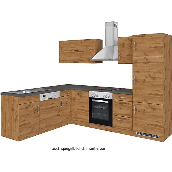 Held Möbel Küchenzeile Sorrento 210/ 270 cm Wotaneiche Winkel günstig online kaufen