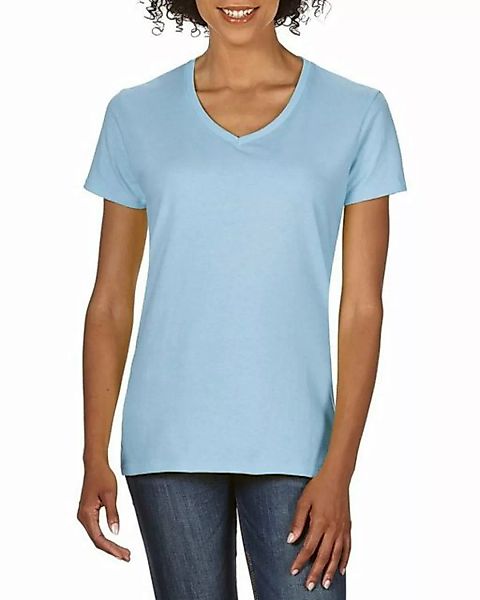 Gildan V-Shirt Gildan Damen T-Shirt V-Neck Shirt V-Ausschnitt Baumwolle Obe günstig online kaufen
