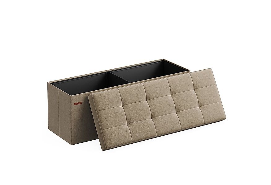 SONGMICS Sitzbank sitzhocker, 76/110cm mit Stauraum, klappbare Sitztruhe, F günstig online kaufen