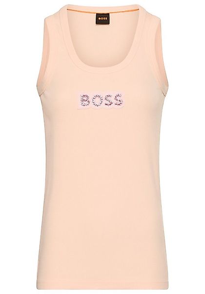 BOSS ORANGE T-Shirt Ematite Stonebadg Premium Damenmode mit glitzerndem Log günstig online kaufen