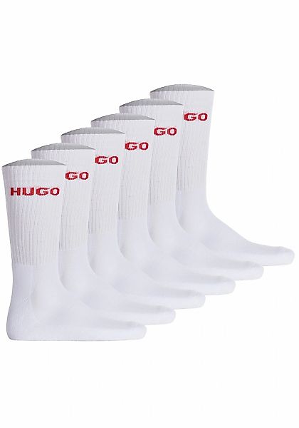 HUGO Kurzsocken "Socken 6P QS RIB LOGO CC 6er Pack" günstig online kaufen