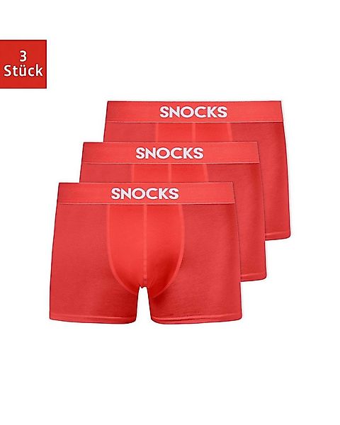 SNOCKS Boxershorts Enge Pants Herren Unterhose (3-St) aus Bio-Baumwolle, oh günstig online kaufen