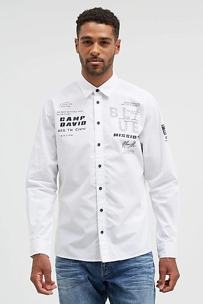 CAMP DAVID Langarmhemd, aus Baumwolle günstig online kaufen
