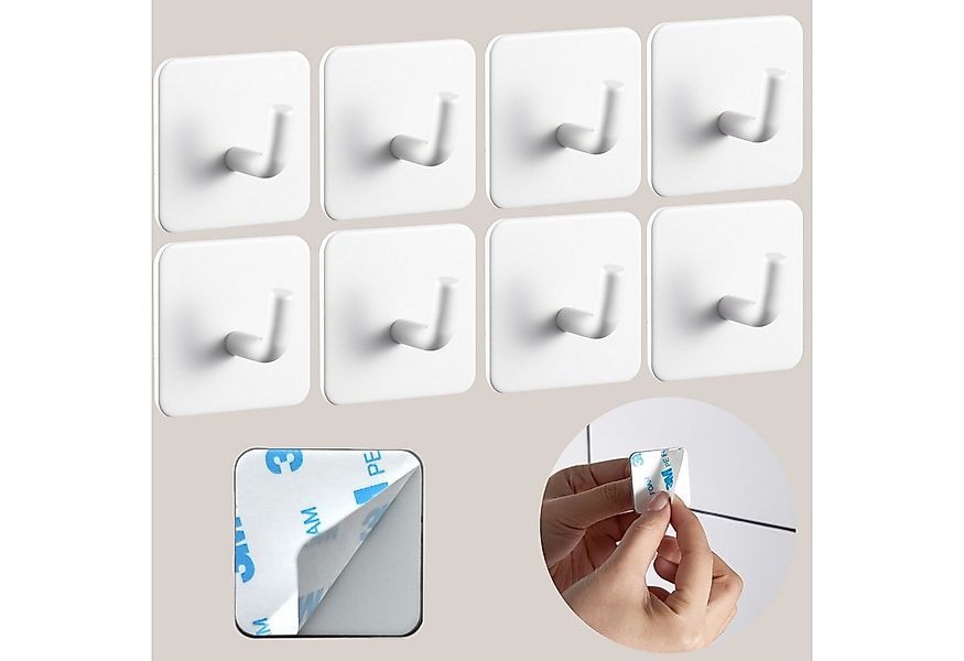 DEKAZIA Klebehaken ohne Bohren, selbstklebende Badhaken, Handtuchhaken, Bad günstig online kaufen