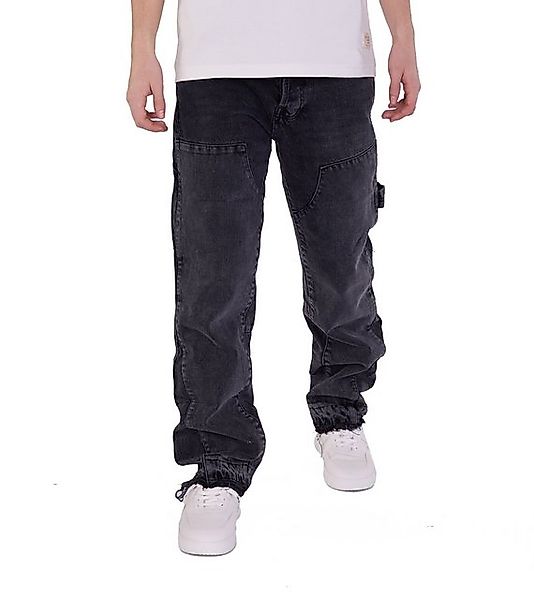 Denim Distriqt Workerjeans Lässige Double Knee Baggy Worker Jeans günstig online kaufen