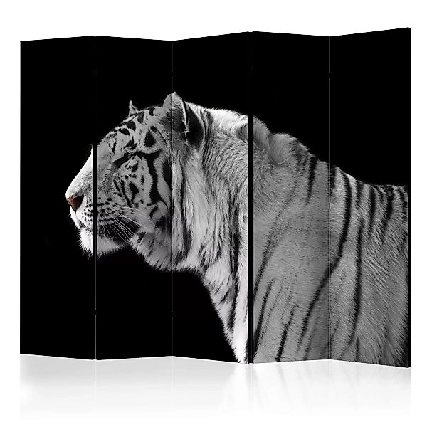 5-teiliges Paravent - White Tiger Ii [room Dividers] günstig online kaufen