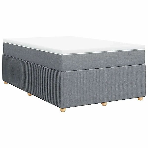 vidaXL Boxspringbett mit Matratze Hellgrau 120x190 cm Stoff 3285553 günstig online kaufen