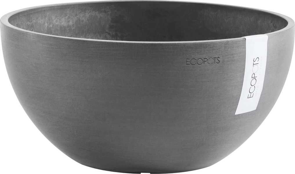 Ecopots Pflanzschale Brussels Grau 25 cm günstig online kaufen