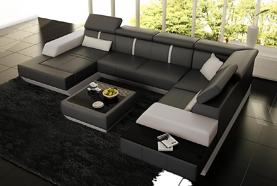 Xlmoebel Sofa Neues Ledersofa für das Wohnzimmer in Eckform - Eckcouch, Her günstig online kaufen