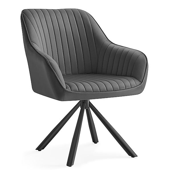 SONGMICS Esszimmerstuhl (1 St), Esszimmerstuhl, Küchenstuhl drehbar, Stahlb günstig online kaufen