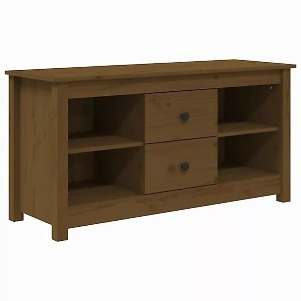 furnicato TV-Schrank Honigbraun 103x36,5x52 cm Massivholz Kiefer (1-St) günstig online kaufen